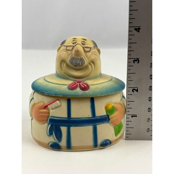 VTG Grandpa In Pajamas Plastic Denture Caddy Box 1974 JSNY Storage - Picture 7 of 13